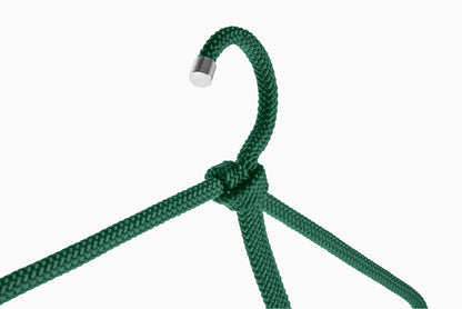 Luxury Woven Rope Hanger - Forest Green