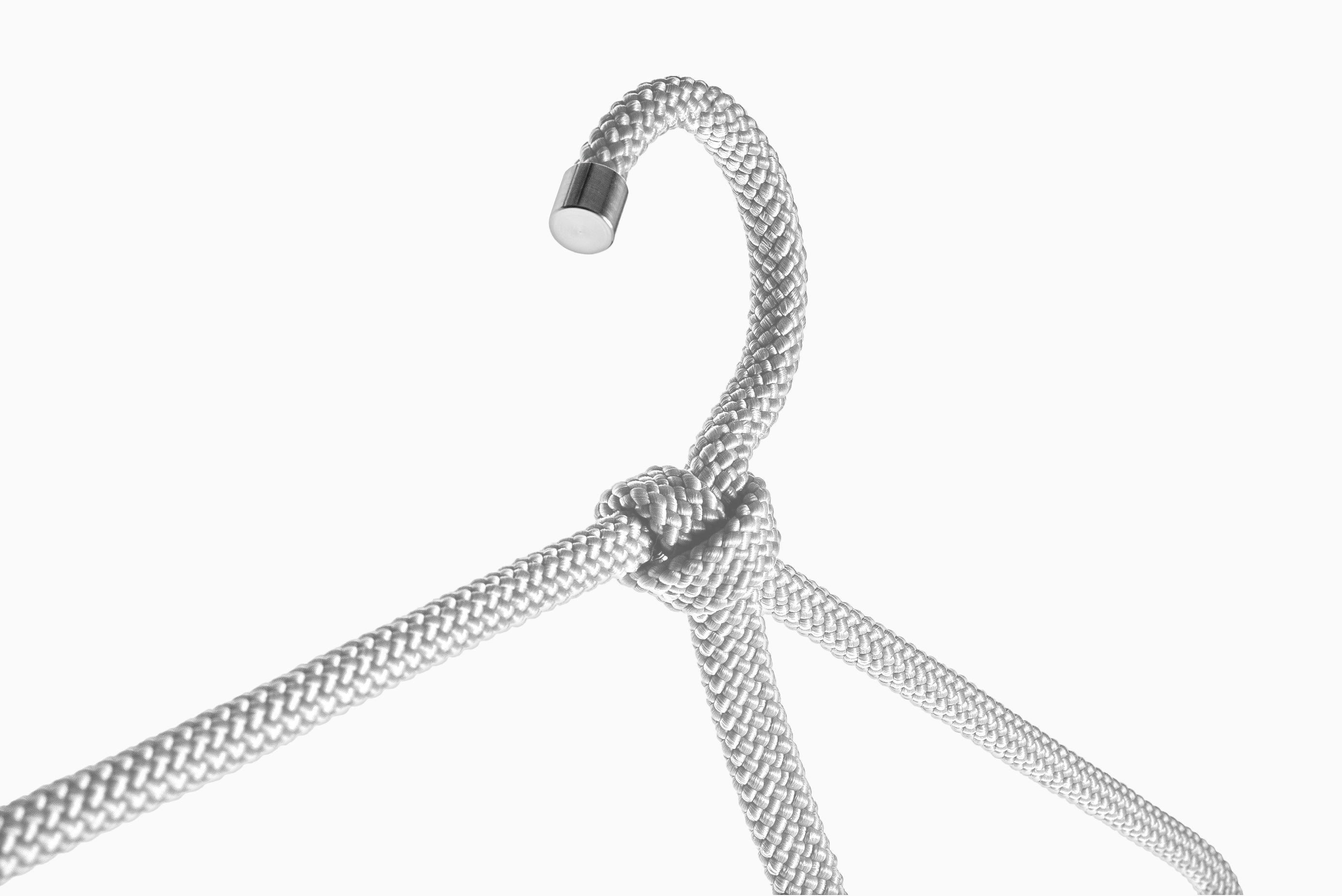 Luxury Woven Rope Hanger - White